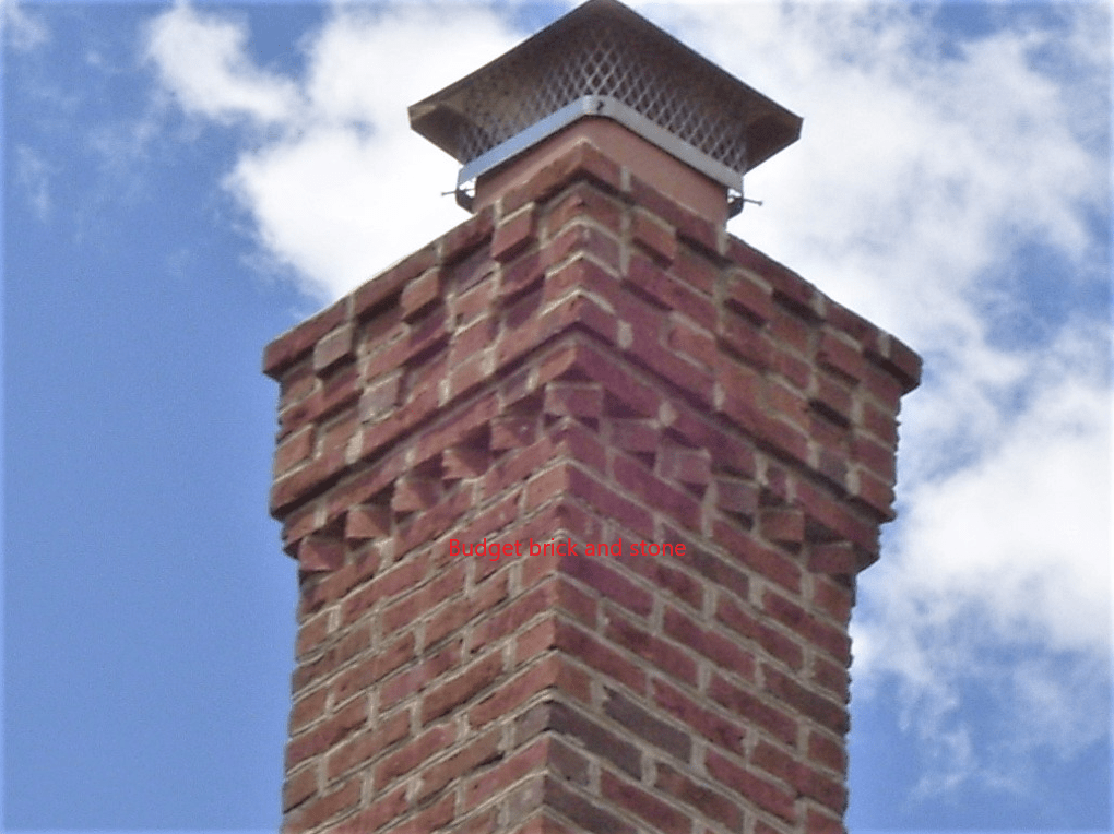 Fancy brick chimney top.