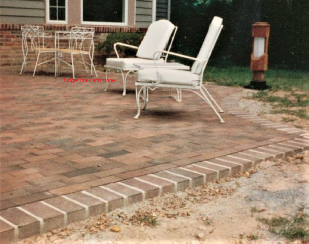 Brick paver patio.