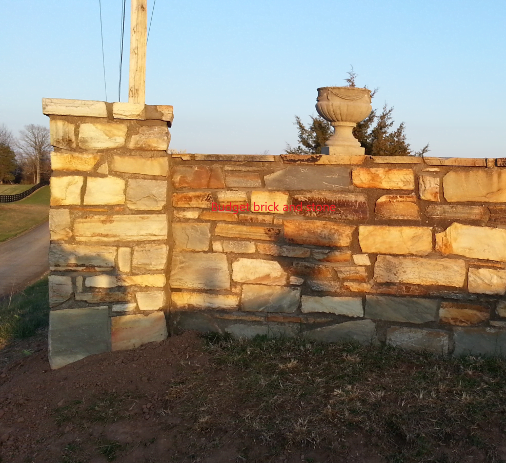 After repair image of Stone wall.