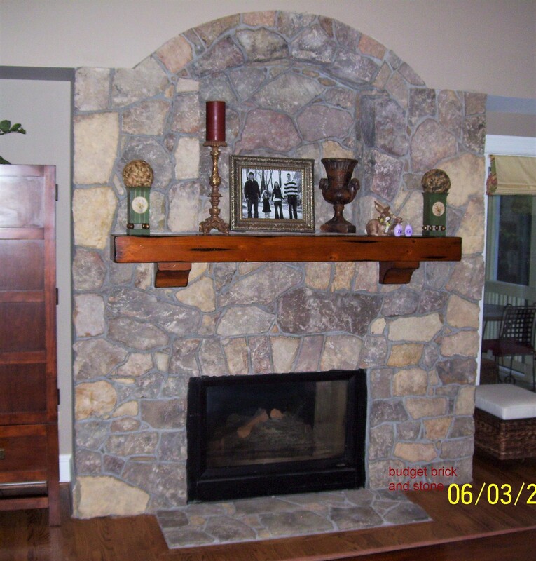 Coriander stone fireplace.